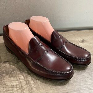 NOS Women's VINTAGE G.H. Bass & Co. WINE BROWN Leather PENNY LOAFERS Shoes 11AAA